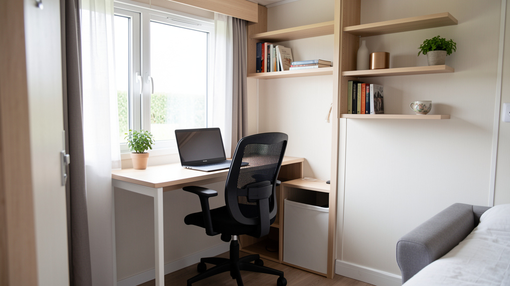 Bureau mural rabattable