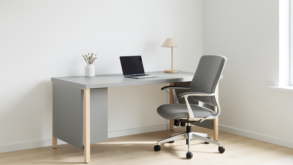 Bureau gris scandinave : élégance nordique et praticité pour votre espace de travail