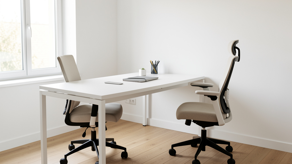 Bureau informatique blanc SoBuy FWT35-W avec 3 étagères et 1 tiroir
