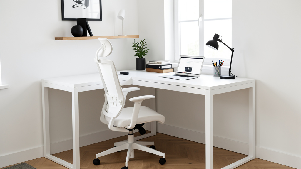 Yaheetech Bureau blanc