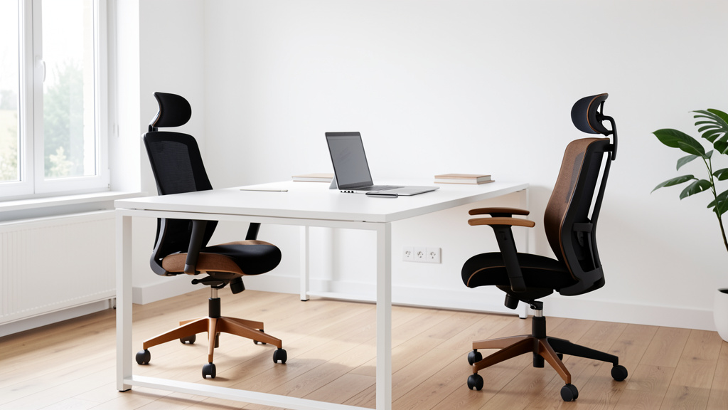 Levira Bureau blanc Leith de 100 x 60 x 74 cm