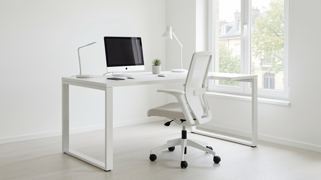 Bac à courrier pour bureau blanc