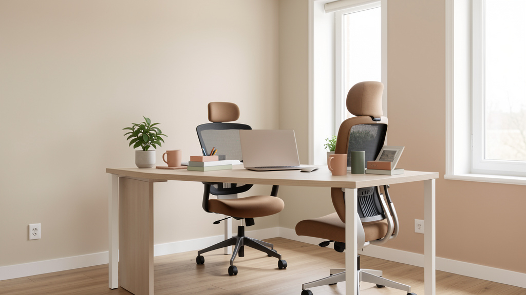 Associer les couleurs avec le mobilier du bureau