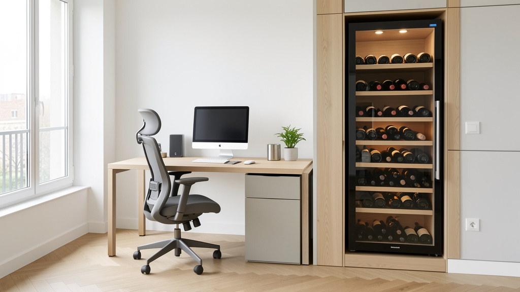 Cave à vin dans un bureau professionnel