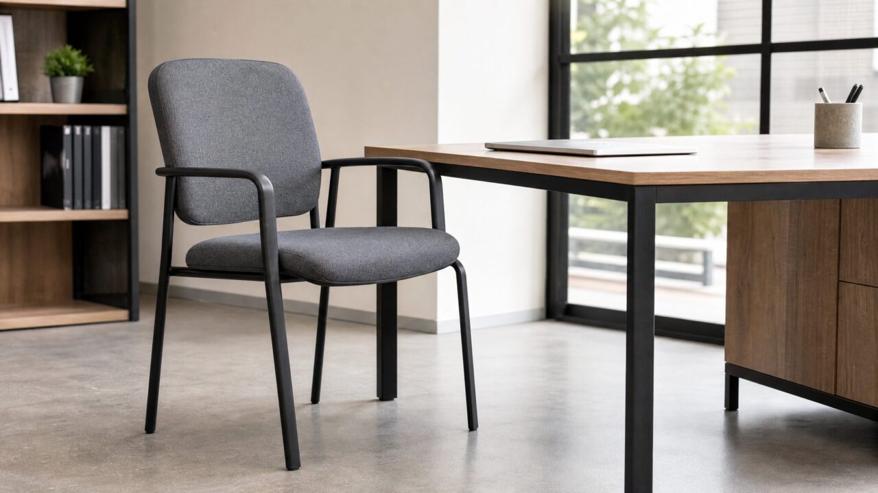 Chaise sans roulettes Cantilever Attila XXL oscillant en similicuir