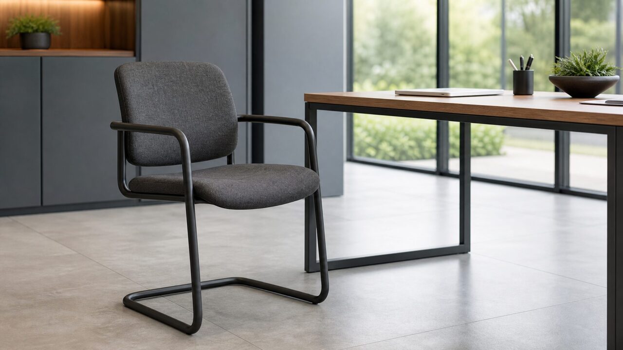 Têtière pour chaise de bureau sans roulettes