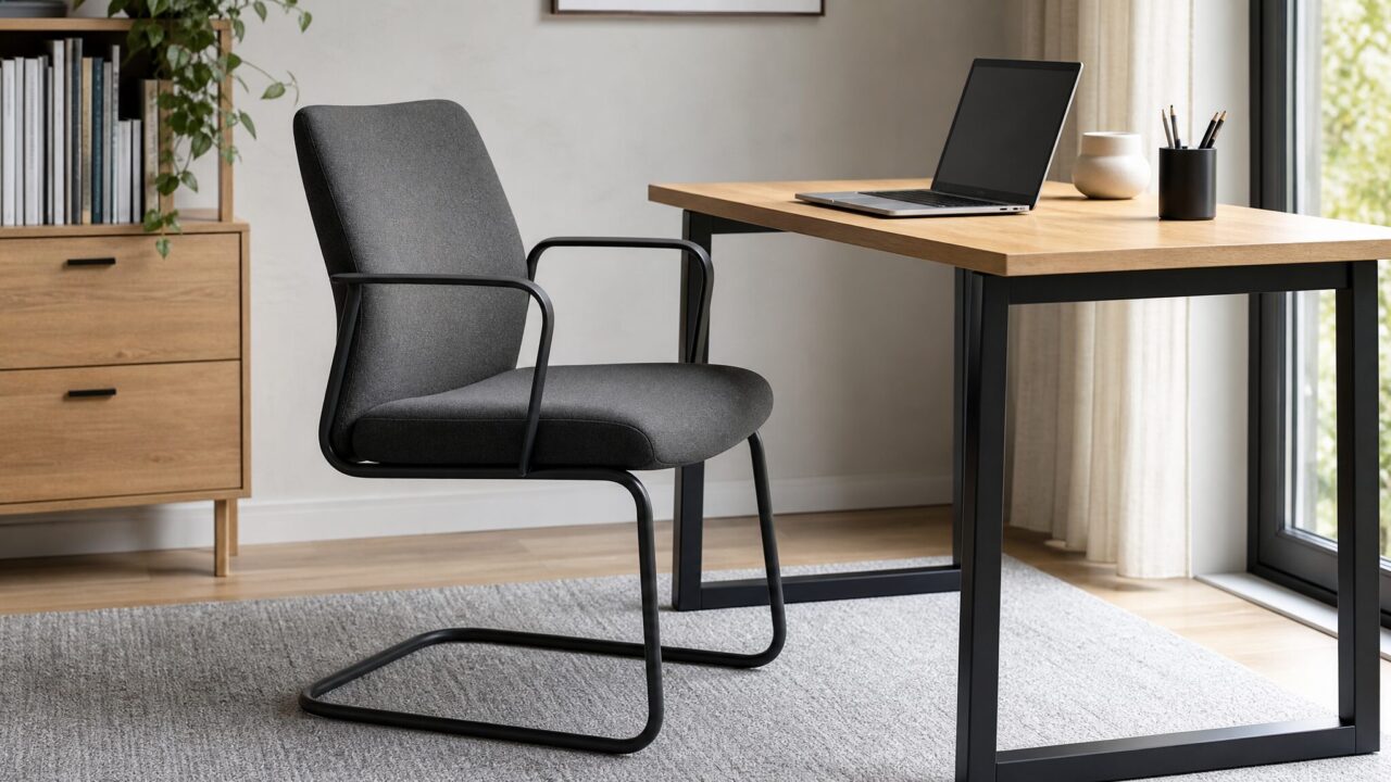 Tapis protège-sol pour chaise de bureau sans roulettes