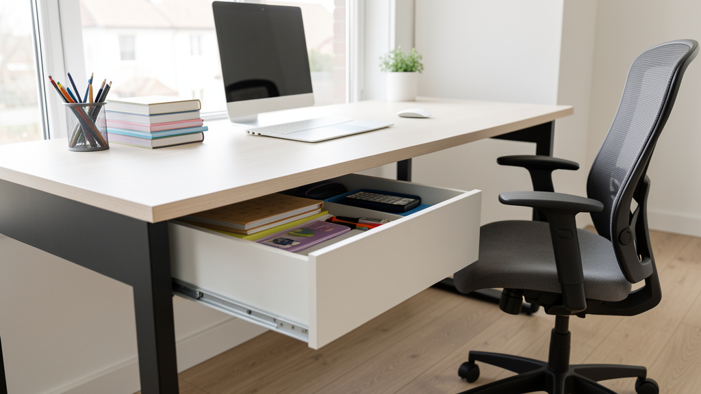 installer un tiroir sous son bureau
